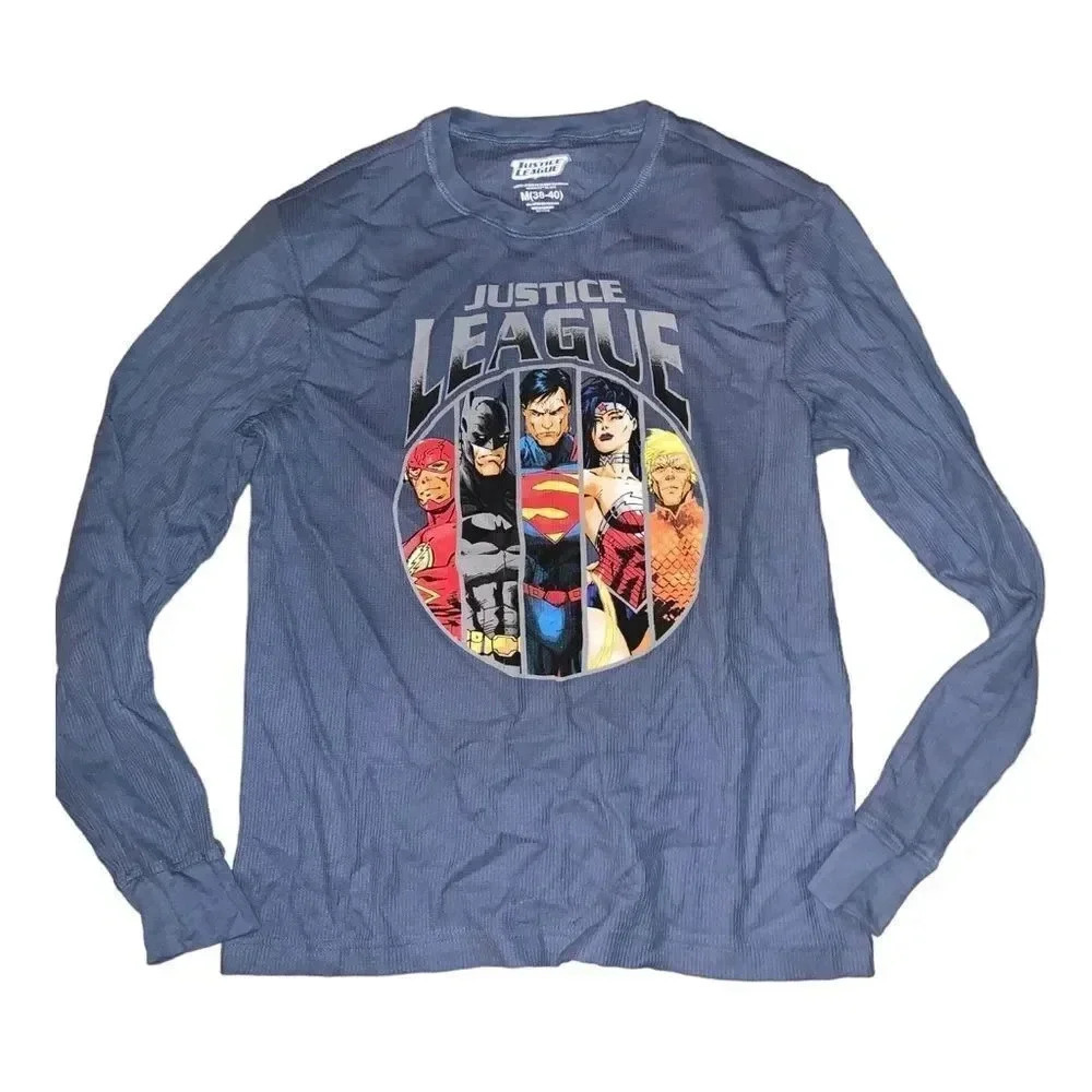 DONATED Justice league Henley long sleeve